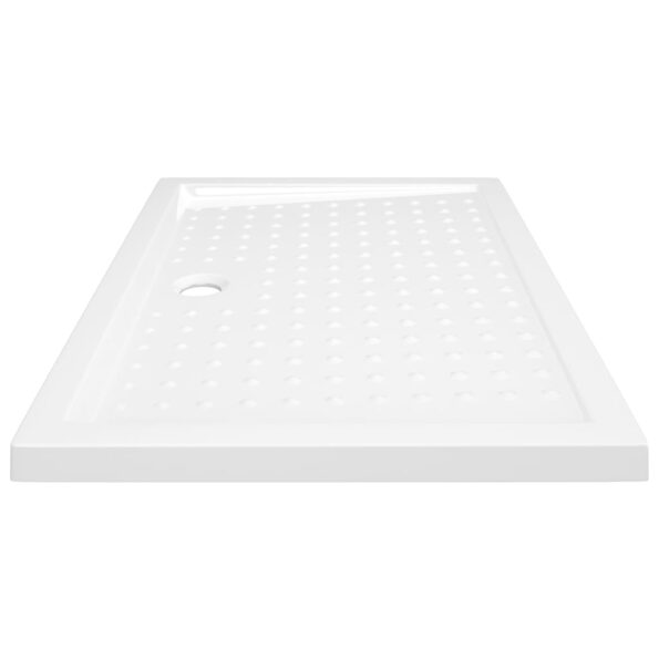 vidaXL Sprchová vanička s protišmykovými výbežkami biela 70x100x4 cm ABS – Obrázok 4