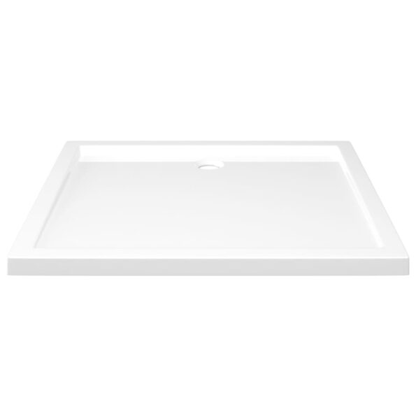 vidaXL Obdĺžniková sprchová vanička z ABS biela 80x90 cm – Obrázok 3