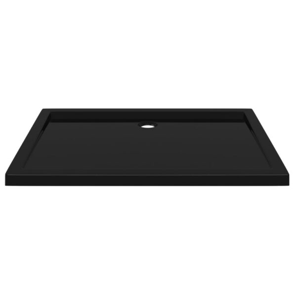 vidaXL Obdĺžniková sprchová vanička z ABS čierna 70x100 cm – Obrázok 3