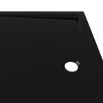 vidaXL Obdĺžniková sprchová vanička z ABS čierna 70x100 cm – Obrázok 6