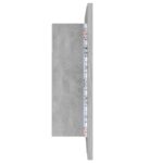 vidaXL LED kúpeľňová zrkadlová skrinka betónová sivá 60x12x45 cm akryl – Obrázok 10