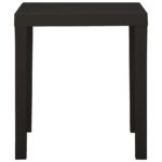 vidaXL Záhradný stôl antracitový 79x65x72 cm plast – Obrázok 3