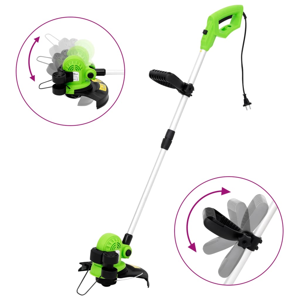 VXL8720286315057_a_en_hd_1.jpg vidaXL Elektrický teleskopický orezávač trávnika 29 cm 550 W – Obrázok 1