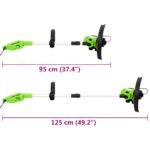 vidaXL Elektrický teleskopický orezávač trávnika 29 cm 550 W – Obrázok 9