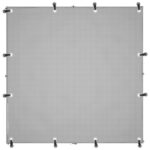 vidaXL Koterec pre psa strieborný 110x110x110 cm oceľ – Obrázok 4