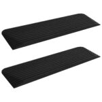 vidaXL Prahové rampy 2 ks 110x32x3,8 cm guma – Obrázok 2
