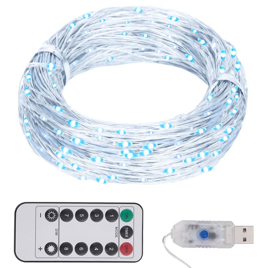 VXL8720286380901_a_en_hd_1.jpg vidaXL LED reťaz so 150 LED diódami, studená biela 15 m – Obrázok 1