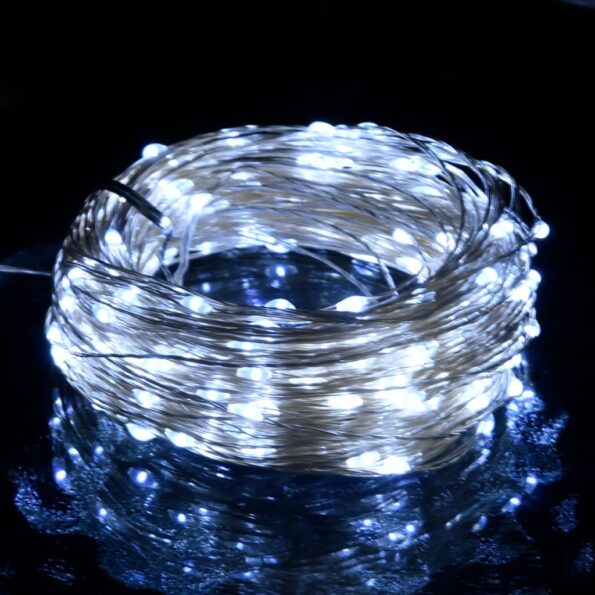 vidaXL LED reťaz so 150 LED diódami, studená biela 15 m – Obrázok 2