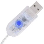 vidaXL Vianočná sieťovinová dekorácia so sobom 306 LED 60x24x89 cm – Obrázok 9