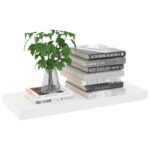 vidaXL Plávajúca nástenná polica dubová a biela 60x23,5x3,8 cm MDF – Obrázok 3