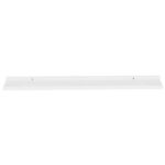 vidaXL Nástenné police 2 ks, lesklé biele 100x9x3 cm – Obrázok 6