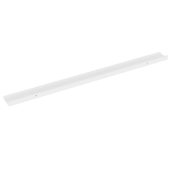 vidaXL Nástenné police 4 ks, biele 115x9x3 cm – Obrázok 5