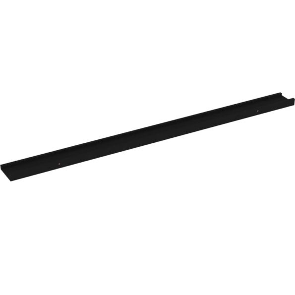 vidaXL Nástenné police 2 ks, čierne 115x9x3 cm – Obrázok 6