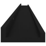 vidaXL Nástenné police 2 ks, čierne 115x9x3 cm – Obrázok 8