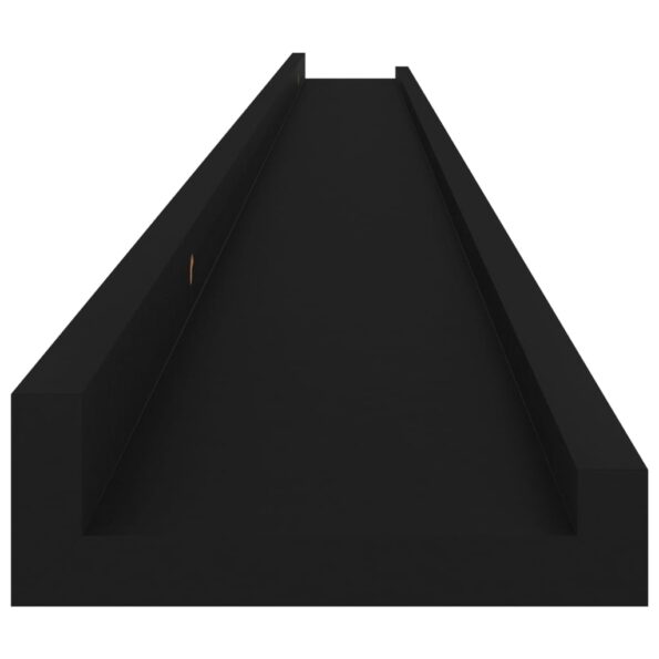 vidaXL Nástenné police 2 ks, čierne 115x9x3 cm – Obrázok 8
