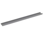 vidaXL Nástenné police 2 ks, sivé 100x9x3 cm – Obrázok 4