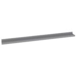 vidaXL Nástenné police 2 ks, sivé 100x9x3 cm – Obrázok 5