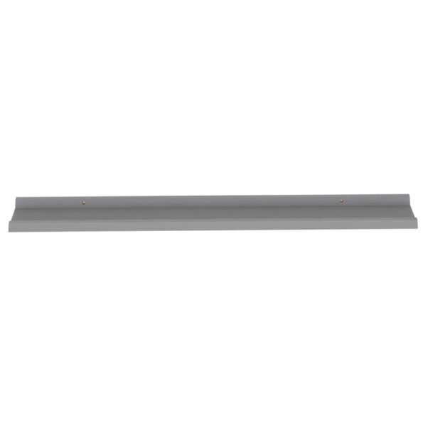 vidaXL Nástenné police 2 ks, sivé 100x9x3 cm – Obrázok 6