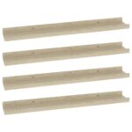 vidaXL Nástenné police 4 ks, dub sonoma 60x9x3 cm – Obrázok 2