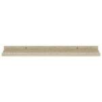 vidaXL Nástenné police 4 ks, dub sonoma 60x9x3 cm – Obrázok 4