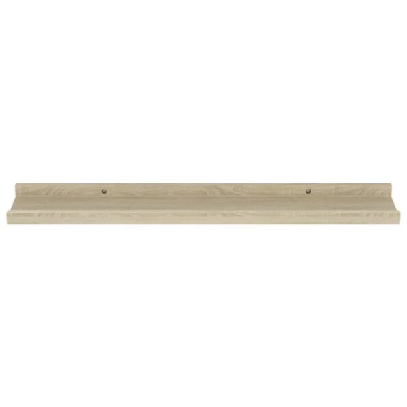 vidaXL Nástenné police 4 ks, dub sonoma 60x9x3 cm – Obrázok 4