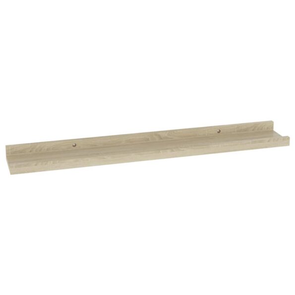 vidaXL Nástenné police 4 ks, dub sonoma 60x9x3 cm – Obrázok 5