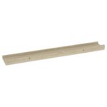 vidaXL Nástenné police 4 ks, dub sonoma 60x9x3 cm – Obrázok 6