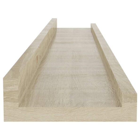 vidaXL Nástenné police 4 ks, dub sonoma 60x9x3 cm – Obrázok 8