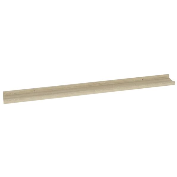 vidaXL Nástenné police 4 ks, dub sonoma 100x9x3 cm – Obrázok 5