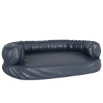 vidaXL Ergonomický penový matrac pre psa tmavomodrý 88x65cm umelá koža – Obrázok 2