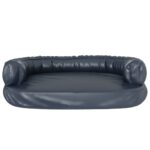 vidaXL Ergonomický penový matrac pre psa tmavomodrý 88x65cm umelá koža – Obrázok 4