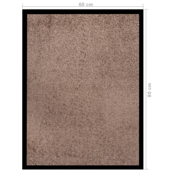 vidaXL Rohožka hnedá 60x80 cm – Obrázok 6