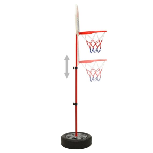 vidaXL Detská nastaviteľná basketbalová súprava 120 cm – Obrázok 4
