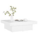 vidaXL Konferenčný stolík, biely 90x90x28 cm, kompozitné drevo – Obrázok 3