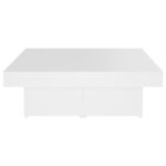 vidaXL Konferenčný stolík, biely 90x90x28 cm, kompozitné drevo – Obrázok 5