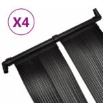 vidaXL Solárny panel na ohrev vody v bazéne 4 ks 80x620 cm – Obrázok 3