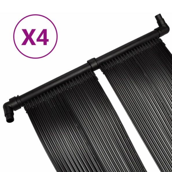 vidaXL Solárny panel na ohrev vody v bazéne 4 ks 80x620 cm – Obrázok 3