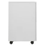 vidaXL Mobilná kartotéka bledosivá 39x45x67 cm oceľ – Obrázok 4