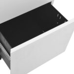 vidaXL Mobilná kartotéka bledosivá 39x45x67 cm oceľ – Obrázok 7