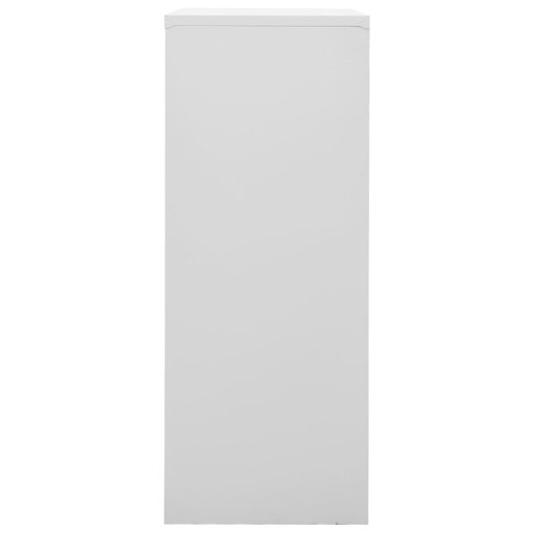vidaXL Kancelárska skriňa bledosivá 90x40x102 cm oceľ – Obrázok 4