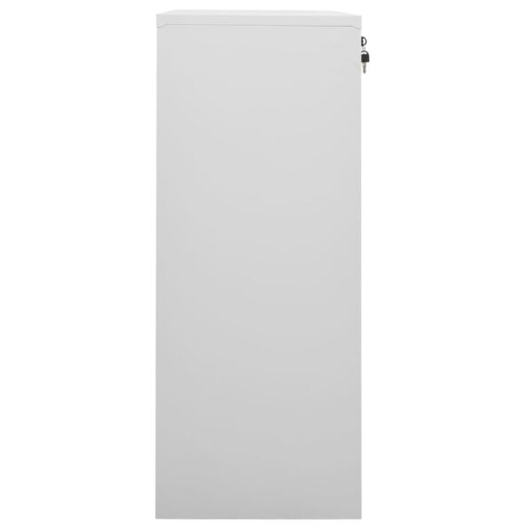 vidaXL Kancelárska skriňa bledosivá 90x40x102 cm oceľ – Obrázok 6
