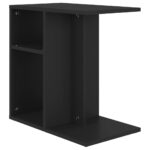 vidaXL Príručný stolík, čierny 50x30x50 cm, kompozitné drevo – Obrázok 2