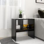 vidaXL Príručný stolík, čierny 50x30x50 cm, kompozitné drevo – Obrázok 4