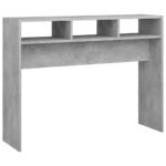vidaXL Konzolový stolík, betónovo sivý 105x30x80 cm, kompozitné drevo – Obrázok 2