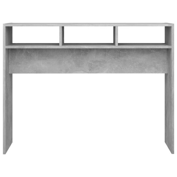 vidaXL Konzolový stolík, betónovo sivý 105x30x80 cm, kompozitné drevo – Obrázok 5