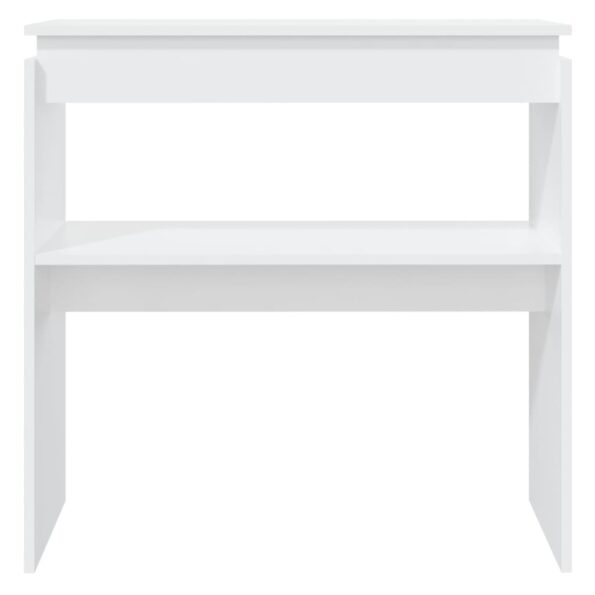 vidaXL Konzolový stolík, biely 80x30x80 cm, kompozitné drevo – Obrázok 4