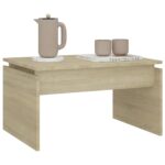 vidaXL Konferenčný stolík, dub sonoma 68x50x38 cm, kompozitné drevo – Obrázok 4