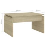 vidaXL Konferenčný stolík, dub sonoma 68x50x38 cm, kompozitné drevo – Obrázok 7