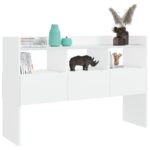 vidaXL Komoda, biela 105x30x70 cm, kompozitné drevo – Obrázok 4