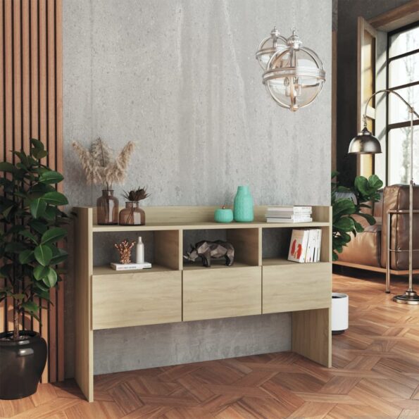 vidaXL Komoda, dub sonoma 105x30x70 cm, kompozitné drevo – Obrázok 3
